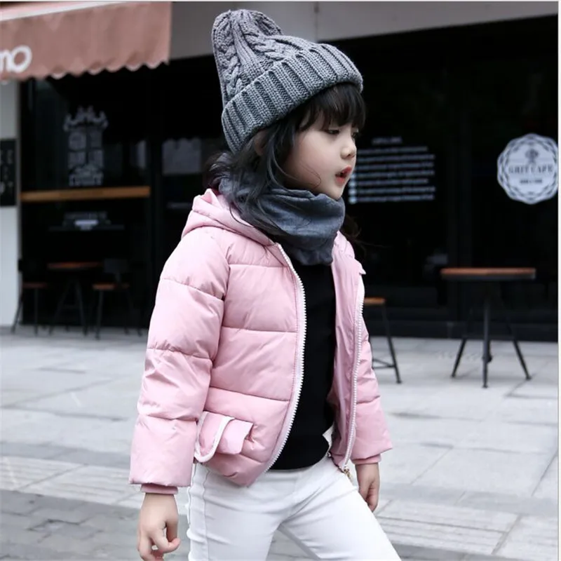 Warm Children Coats Outwear Baby girls Jackets Long sleeves Kids Down&Parkas Fashion Baby cotton