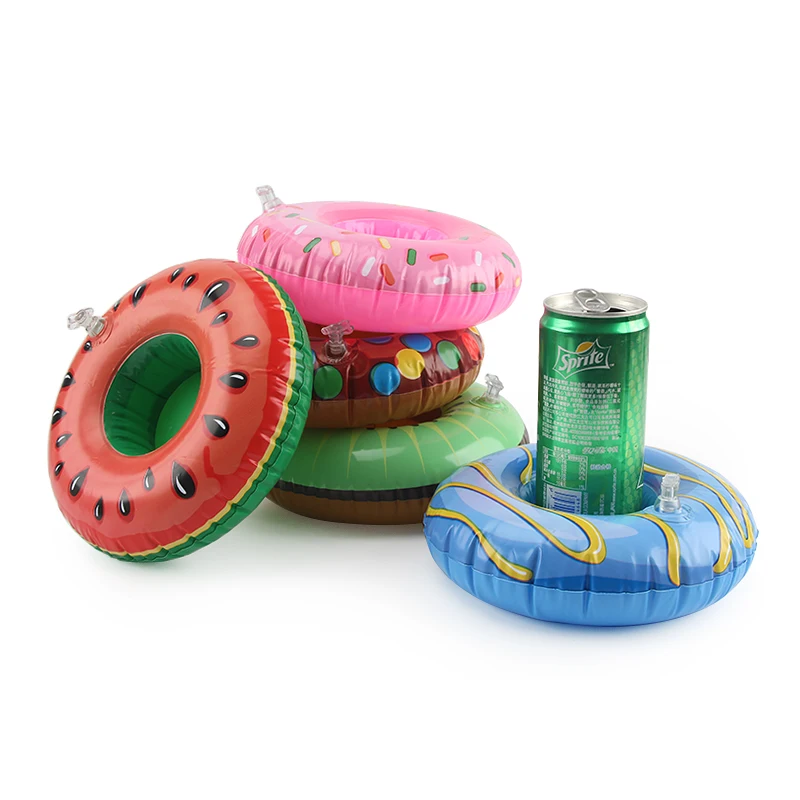 

2pcs/lot Watermelon Dot Seats Set Inflatable Water Coke Cup Drink Party Raft Holder Swimming Pool Decoration