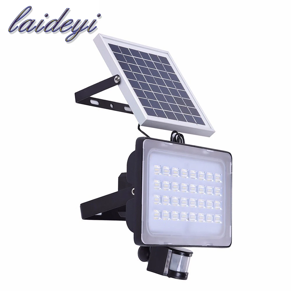 10W 20W 30W 50W solar flood light PIR motion sensor 12V 24V solar powered lamps with solar