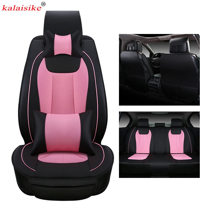 kalaisike leather Universal Car Seat Covers for Honda all models CRV XRV crosstour crider