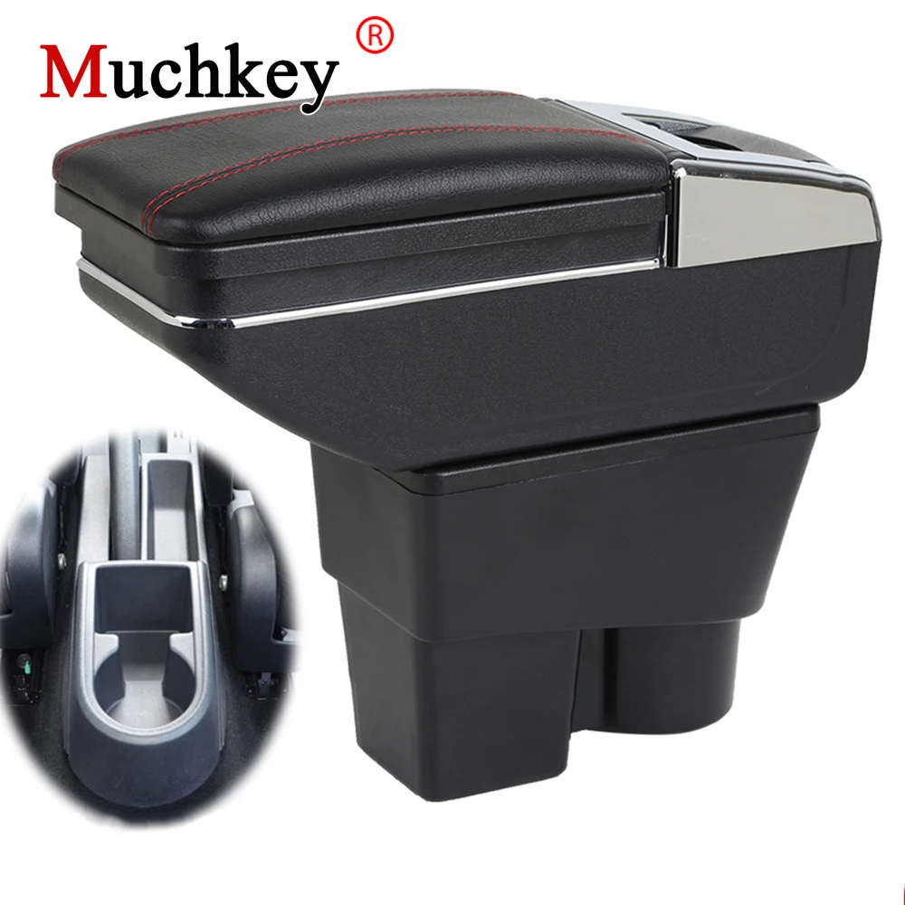 Armrest Box Car Center Storage Box With Cup Holder Ashtray Arm Rest