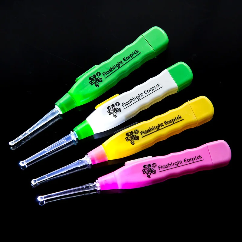 

1Pc Baby Ear Syringe Ear Wax Picker Removal Curette Remover Cleaner Ear Care Tool for Baby Kids Flashlight Earpick for Baby Care