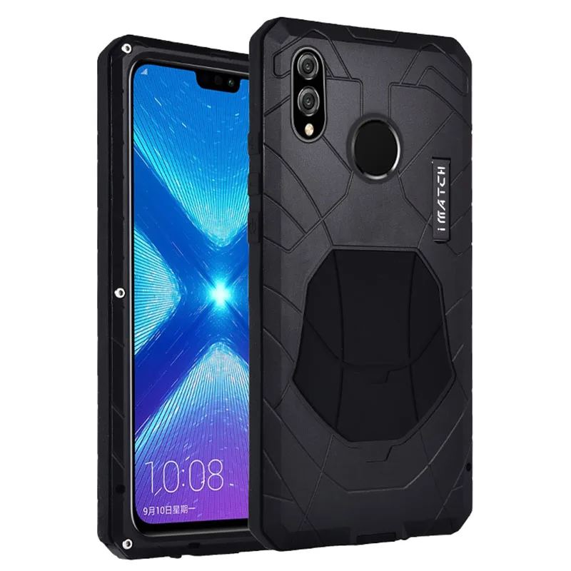 

for Huawei Honor 8X Case Aluminum metal+Silicon back Cover for Honor 8X Coque