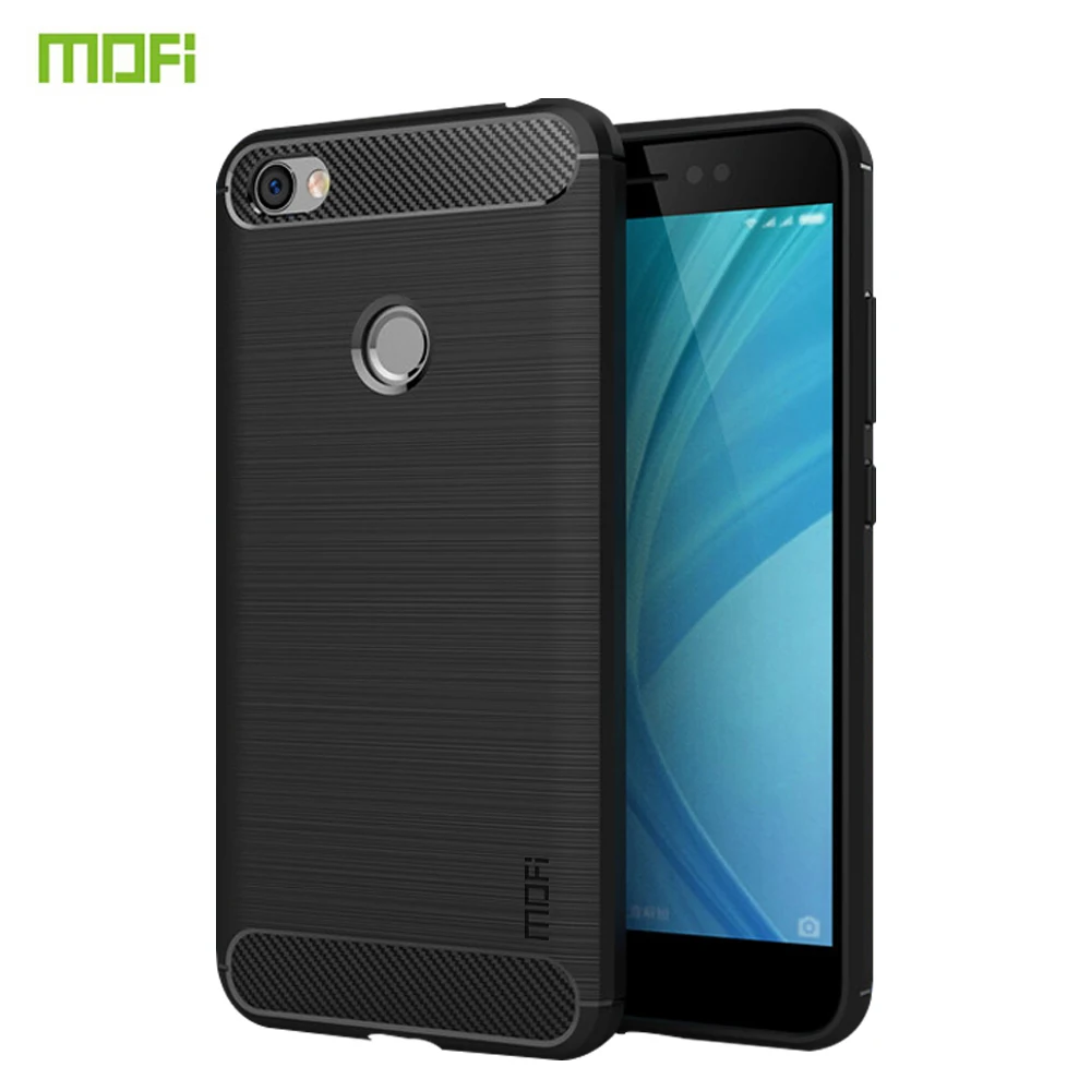 

MOFi For Xiaomi Redmi Note 5A Pro Case Cover Carbon Fiber Soft TPU Cases Protector For Redmi Note 5A Pro Silicone Back Cover