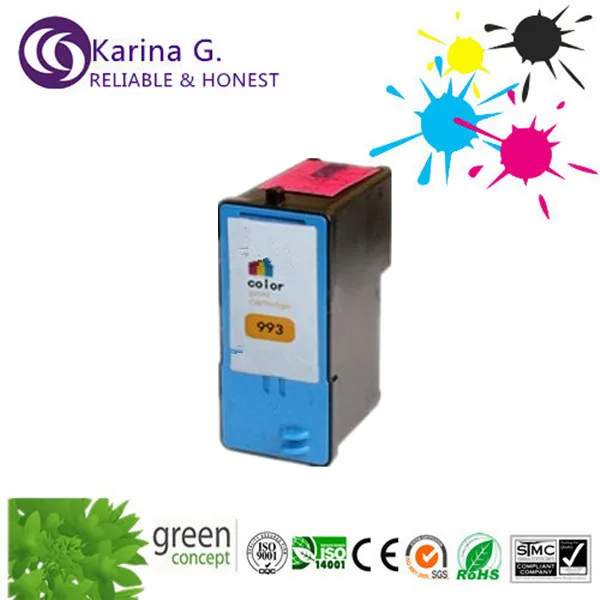 

2X Ink Cartridges For Dell 993 Re-manufactued inkjet  cartridge for Dell 926 all-in-one