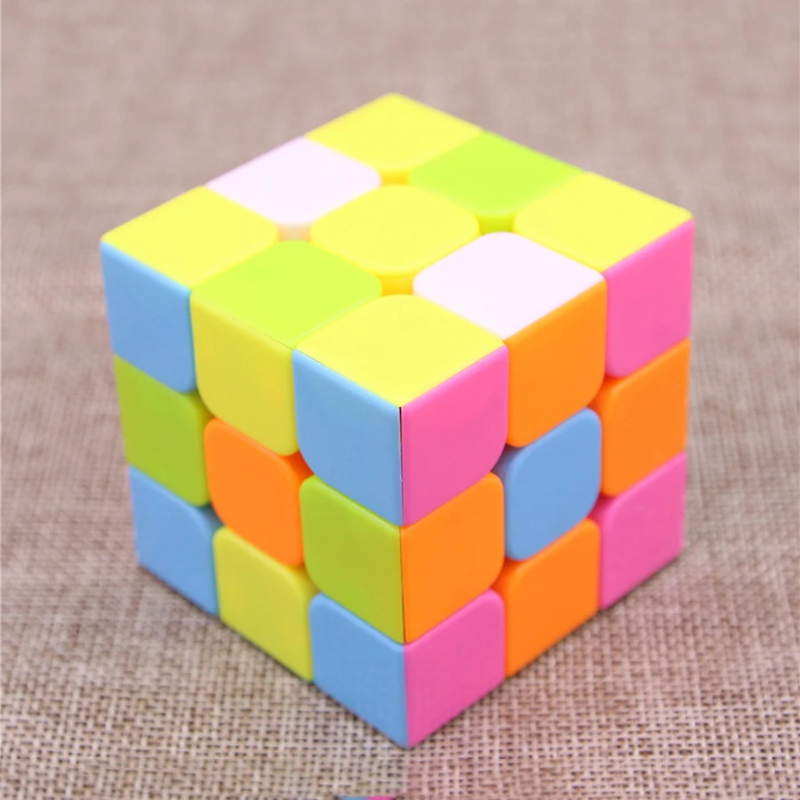 Cubo mágico Rompecabezas juegos de niños de inteligencia juguete cuadrado velocidad cubos Mini Rompecabezas mano Spinner Brinquedos Educativos 60D427