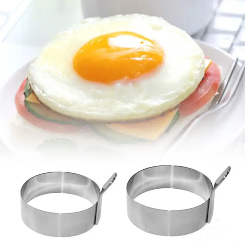 Stainless Steel Egg Mold 7.5/9cm Fried Egg Ring Pancake Mould 2 Sizes Kitchen Accessories
