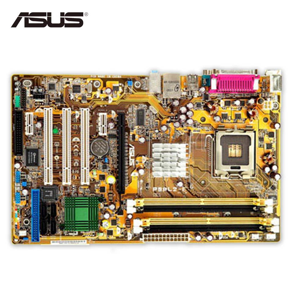 Asus P5PL2-E Original Used Desktop Motherboard 945 Socket LGA 775 DDR2 2G SATA2 USB2.0 ATX used original for lenovo 945gc m2 lga 775 ddr2 for intel 945 motherboard