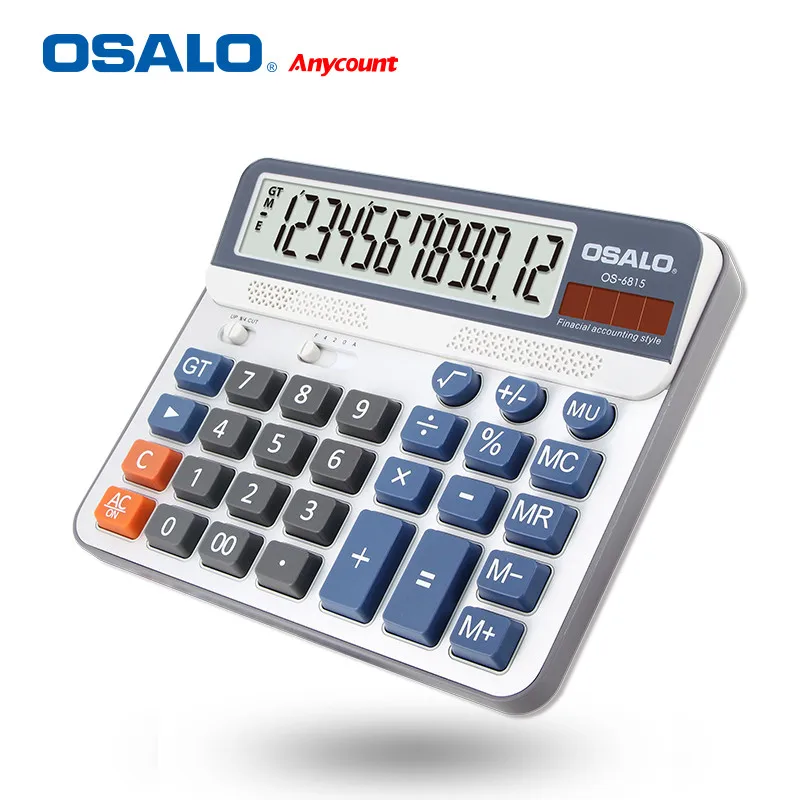 OSALO 12 الأرقام القياسية حاسبة شاشة عرض LCD كبيرة الحجم المزدوج امدادات الطاقة الشمسية متعددة وظائف سطح المكتب مكتب حاسبة OSALO 12 الأرقام القياسية حاسبة شاشة عرض LCD كبيرة الحجم المزدوج امدادات الطاقة الشمسية متعددة وظائف سطح المكتب مكتب حاسبة