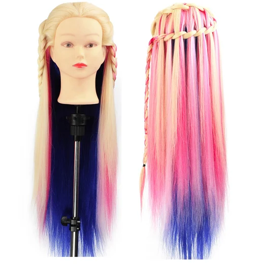 colorful hair mannequin