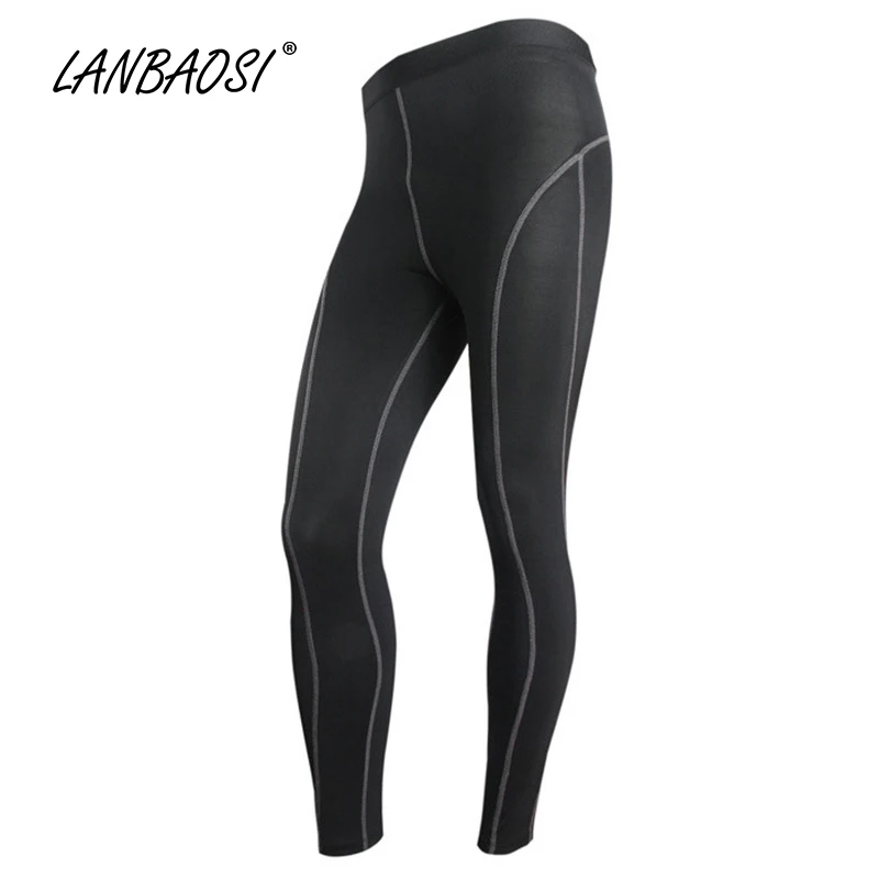

LANBAOSI Sports Men's Fitness Compression Tights Pants Gym Clothing Trousers Running Joggers Gym Workout Outdoor Sweatpants