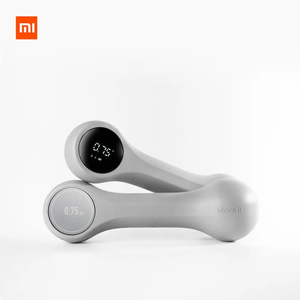 XIAOMI Mijia Move It Beat 2x0,5/0,75 кг/1,0 кг портативный мини USB Перезаряжаемый умный спортивный гантель оборудование для фитнеса H20