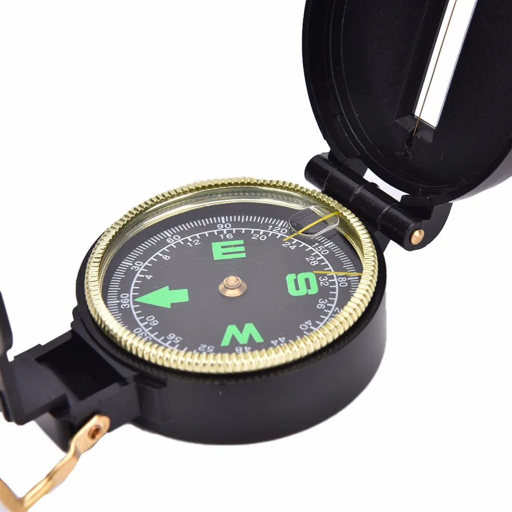 Metal Lensatic Compass Military Camping Hiking Style Survival Marching SK