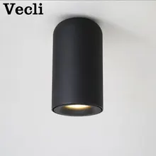 Магазин Nordic светодиодный поверхности Потолочная люстра Гостиная Indoor популярные европейские AC85-265V белый/черный точечный светильник