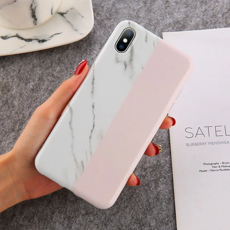 Lovebay мраморный чехол для iPhone XS Max 7 8 6 6s Plus X XR XS мягкий IMD задняя крышка чехол для телефона силиконовый камень текстура для iPhone 6 7 - Цвет: 5808