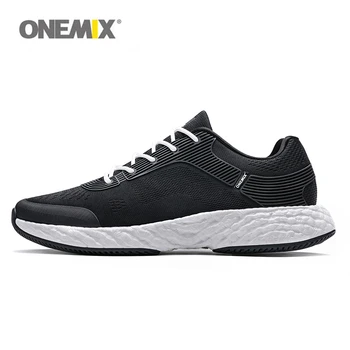 

ONEMIX 2018 running shoes for man high-tech energy drop Jacquard vamp sport sneakers rebound light walking size 39 to 46