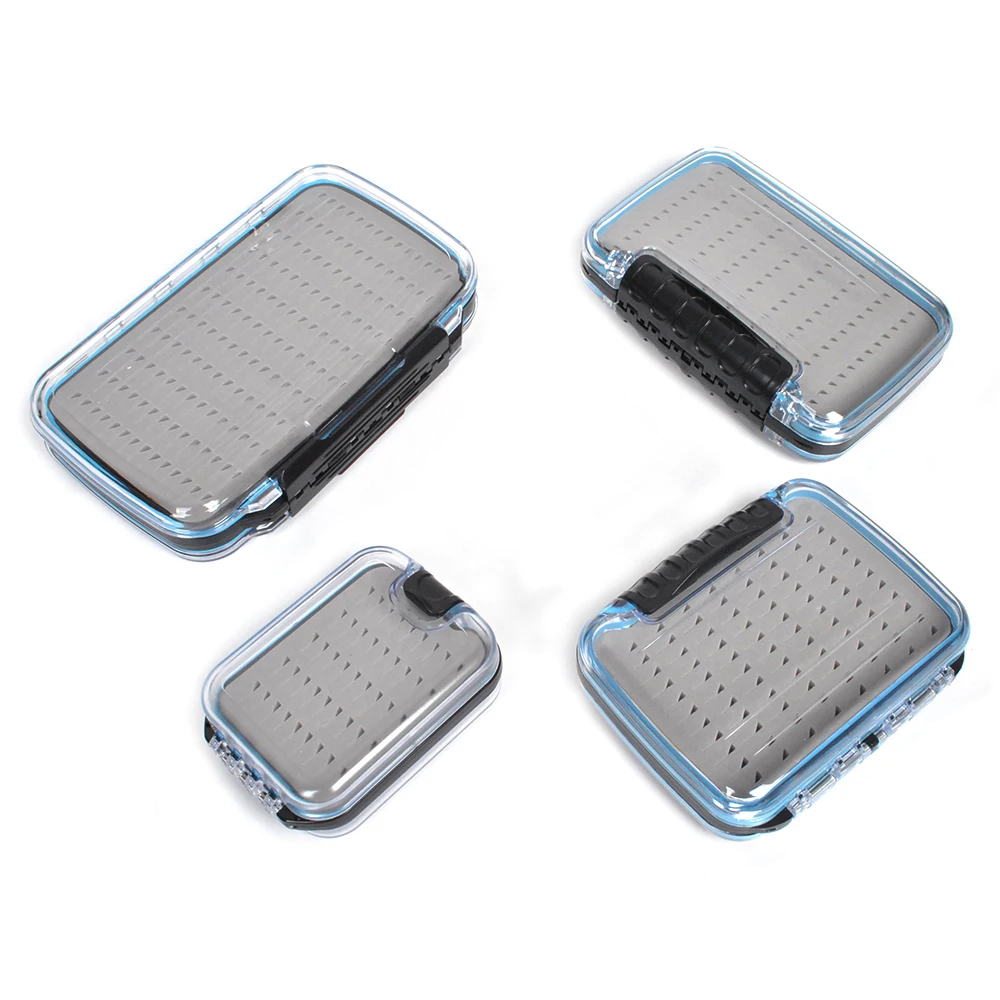 Fly Fishing Box Flies Storage Case Waterproof Double-side Clear Foam Insert