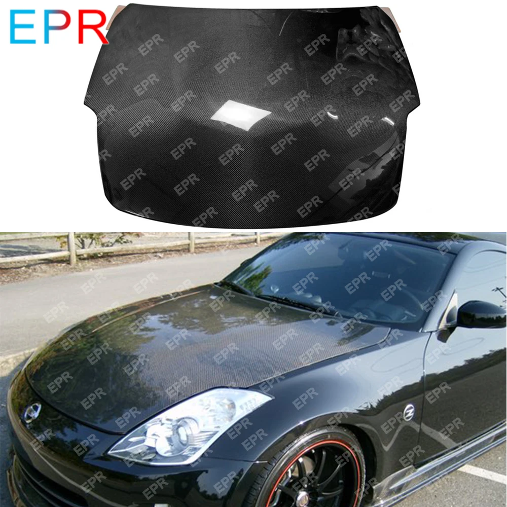 

For Nissan 350Z 07UP OEM Carbon Fiber Hood Body Kit Car Styling Car Tuning Part For 350Z 07UP OEM Hood