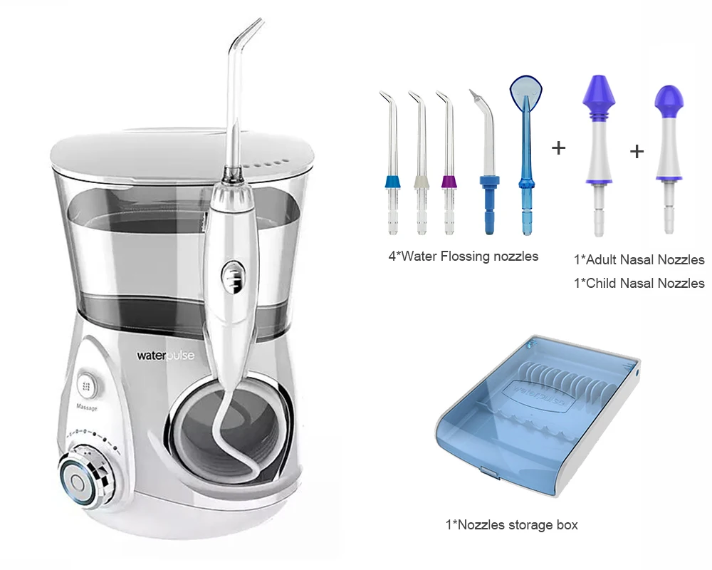 Продажа Clean + массаж оральный зубные Flosser ирригатор, Waterpulse V660 воды, гигиена полости рта Инструменты Зубные воды Палочки орошение полости рта