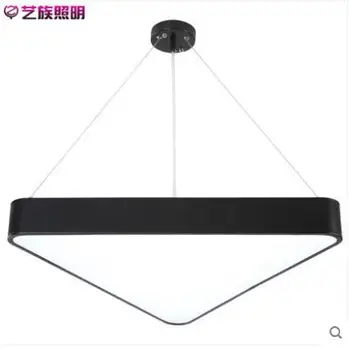 

Triangular LED Office Droplight Office Lamps Mosaic Shape Gymnasium Engineering Exhibition Hall Hanging Line Lighting