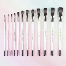 1 шт. 25FSQ Высокое качество волосы белки Длинная Деревянная Ручка латунный наконечник акварельные краски, художественные принадлежности кисти художника