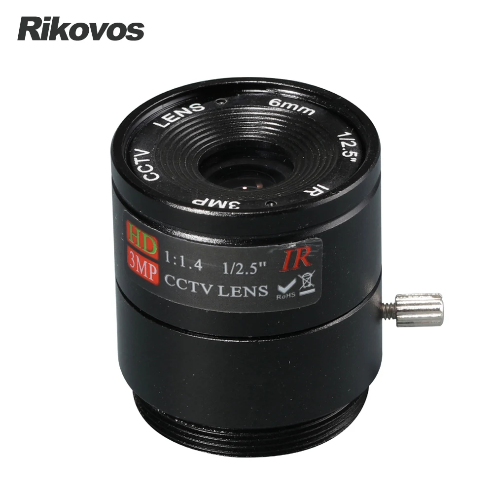 

HD CCTV Lens 6MM CS mount F1.4 1/2.5 49.1 degree for security cameras