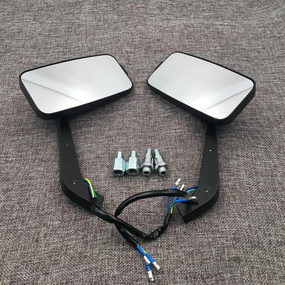 

LED INTEGRADED TURN SIGNALS MOTORCYCLE REARVIEW SIDE MIRROR FOR HARLEY Black