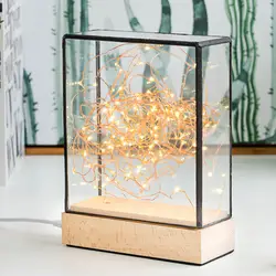 Новый своих дерево Серебряный цветок день рождения Рождественский подарок творческой ночник светодиодный настольная лампа площадь