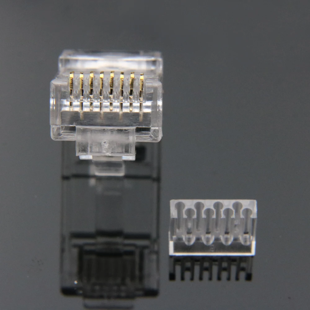 xintylink ethernet cable connector rj45 plug cat6 network rj 45 8p8c modular cat 6 terminals utp unshielded gold plated 50pcs 