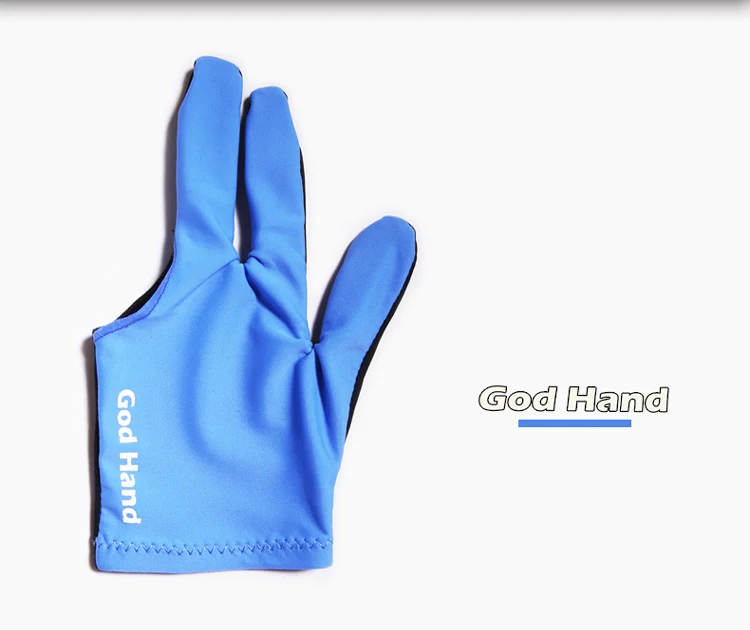 God Hand профессиональные перчатки для снукера и кия, перчатки с тремя пальцами, Нескользящие, из лайкры, удобные, аксессуары для бильярда