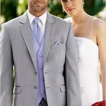 Индивидуальная разработка двух кнопок жених смокинги жениха нотч мужчины свадебные смокинги ужин пром костюмы( куртка+ брюки+ жилет+ галстук