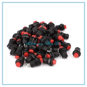 

12mm Lock Latching OFF- ON Push Button Switch maintained fixed pushbutton switches Self-Lock button 50 Pcs