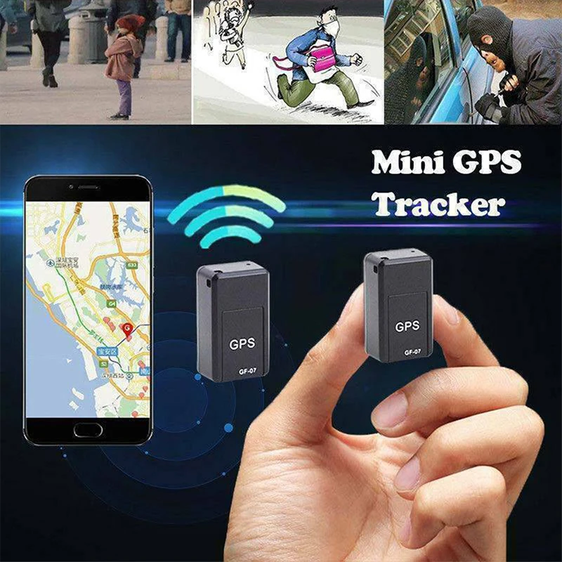 

Mini GF-07 GPS Car Tracker Child Anti-lost Tracer Strong Magnetic Real-time Smart GSM GPRS Tracking Device Positioning System