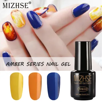 

MIZHSE Amber Series Nail Gel 7ML Semipermanent Nail Polish Blossom GellNails Accessoires Magic Nail Gel Top Transparent Topjes