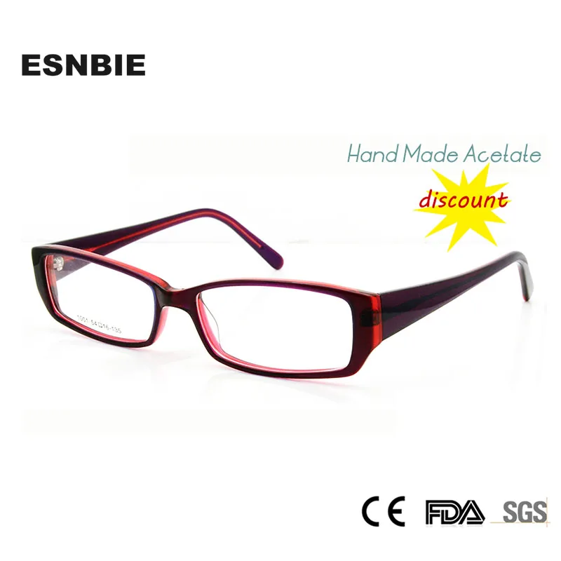 ESNBIE очки ацетат рецепт очки женские оптические очки оправа женские очки monture lunetes de vue femme