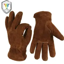 Рабочие перчатки из воловьей кожи мужские рабочие сварочные перчатки защитные садовые спортивные мото износостойкие перчатки 2008