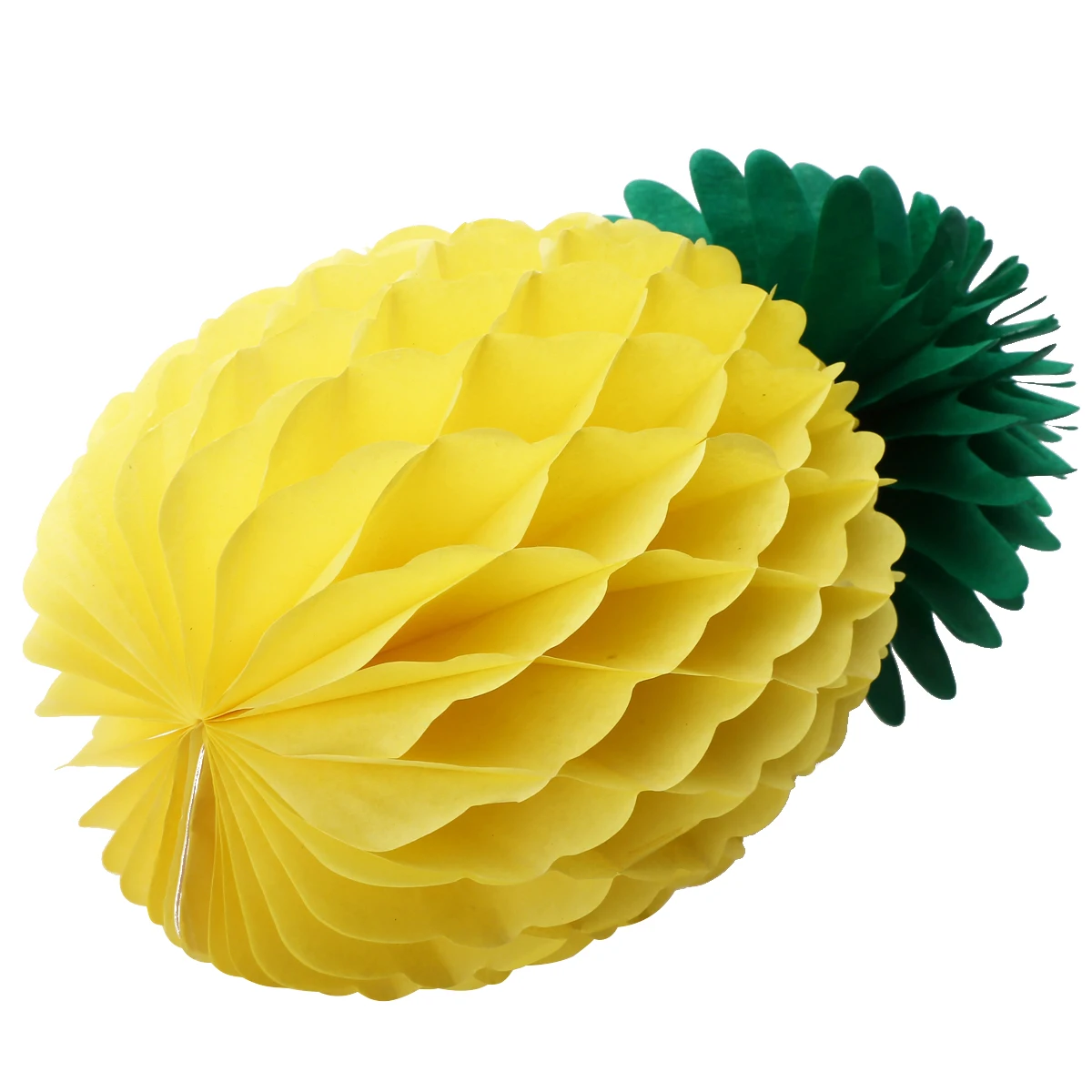 1pcs Hawaiian Style Yellow Paper Pineapple Creative DIY Summer Fiesta Pineapple Honeycomb Garland for Party Birthday Decoration
