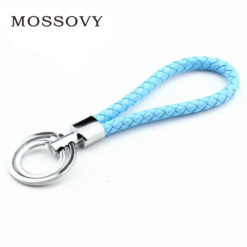 

Mossovy Metal Cord Black Knitted Key Chain for Female Charms Red Car Keys Pendant Women Accessories Anagtarlik Keychain Chaveiro