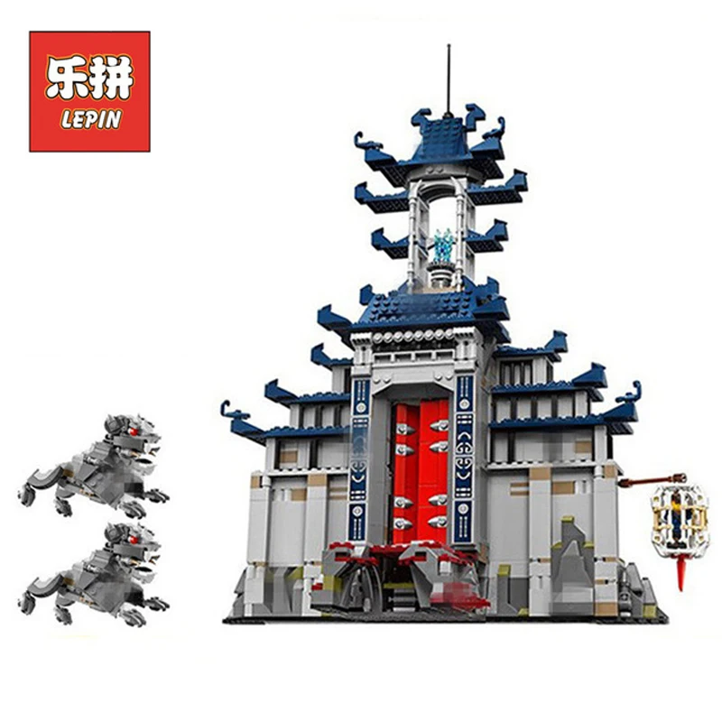 

DHL Lepin Ninja Figures 1501Pcs 06058 Temple of The Ultimate Weapon Model Building Kits Blocks Educational Bricks Kid Toys 70617