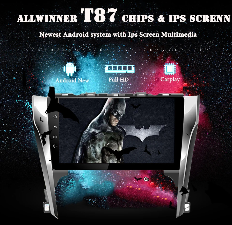 Discount Android 9.1 Octa Core 10.1" Car DVD Player For Toyota Camry 2012-2014 GPS Navi Support dab+USB IPS Screen Radio LTE 4G Head Unit 3