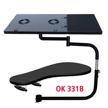 Cadeira de Aperto Suporte do Teclado Pad para Mesa Multifunctoinal Cheio Movimento Portátil Mouse Preguiçoso dl Ok331 - Image 2