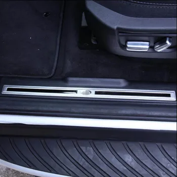 

Welcome Pedal Threshold Sill Footrest Scuff Plates Trim Sticker Cover For Freelander 2 Freelander2 Accessories