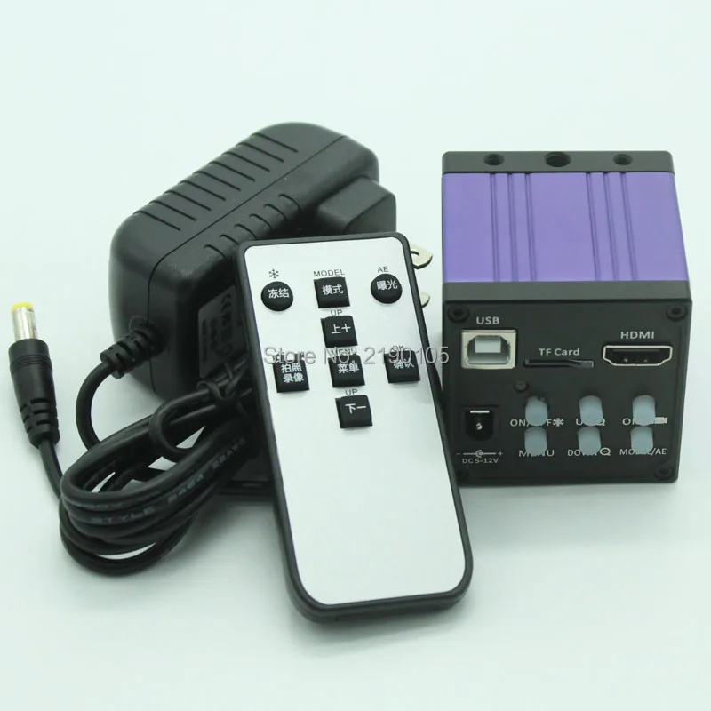 

Newest 14MP HDMI USB Industrial Microscope Camera with remote control Anti-touch jitter for industrial electronic medical