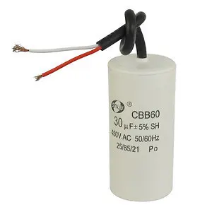 CBB60 450VAC 30uF 5 Wired Terminal Motor Start Capacitor | Электронные компоненты и принадлежности