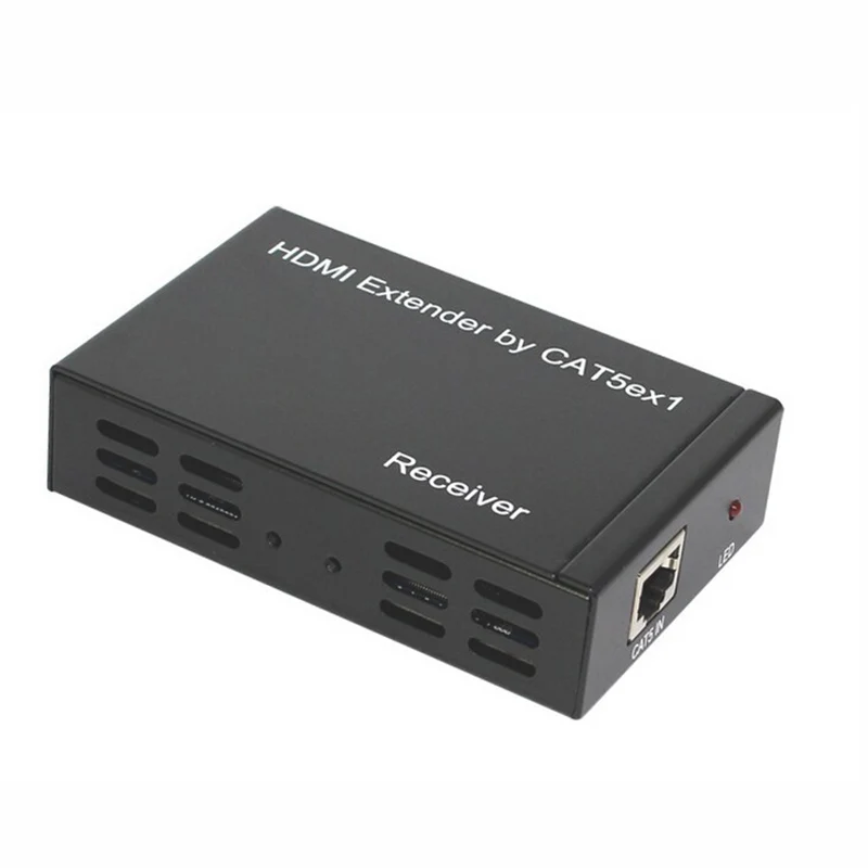 Tcp/ip HDMI Extender ИК 100 м по одной cat6/5e с адаптером питания 3D и полный HD1080p поддерживается(только приемник