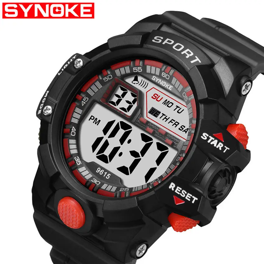Модные повседневные мужские часы Цифровые Спортивные Цифровые мужские часы наручные часы водонепроницаемые мужские цифровые фитнес часы N50