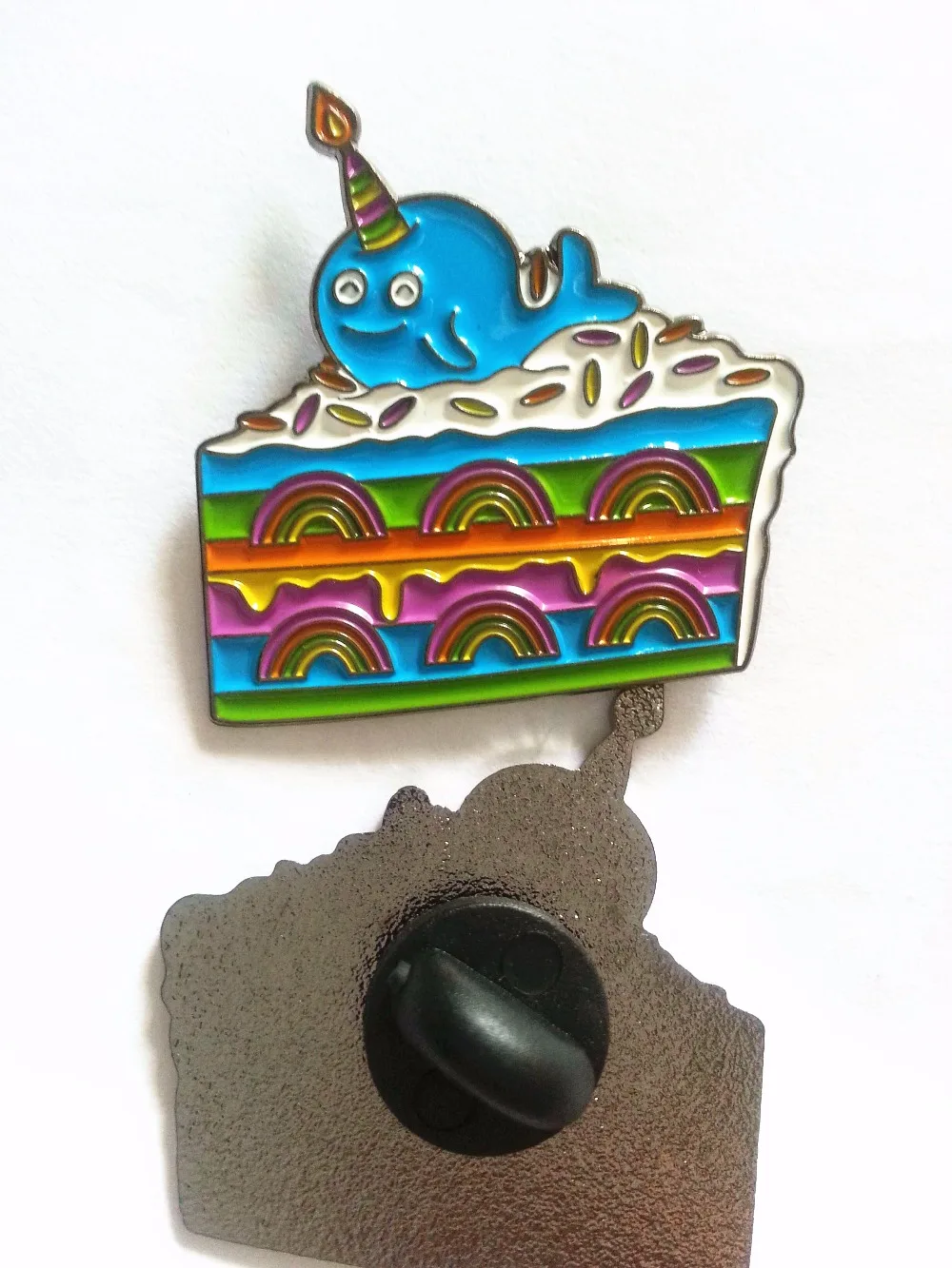 

customized unicorn soft enamel pins with black nickel plating+butterfly clutch without epoxy