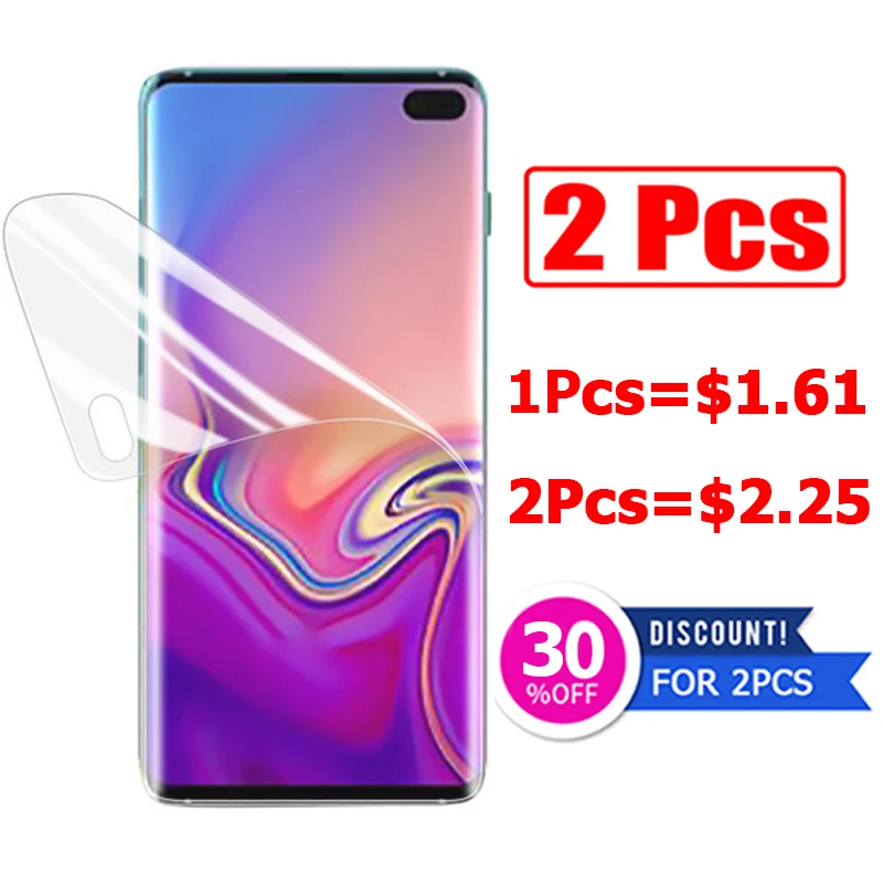 Защитное стекло для Samsung galaxy s9 s10 защита экрана Гидрогелевая пленка tremp s 9 10 plus light e