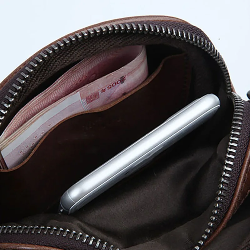 AETOO, мужская кожаная мини-сумка Baotou из воловьей кожи, сумка через плечо, сумка для мобильного телефона, японская маленькая сумка