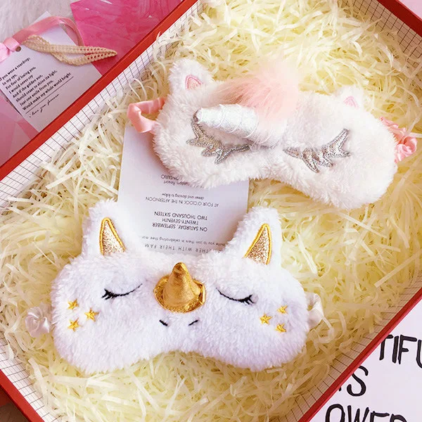 

Gold Nose Unicorn Eye Mask Silver Sleeping Eye Mask Unicorn Party Decoration Blindfold Eye Cover Baby Shower Boy Girl